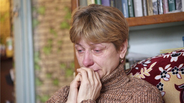 Matka Uladzislava Kavaljova truchlí za svého syna