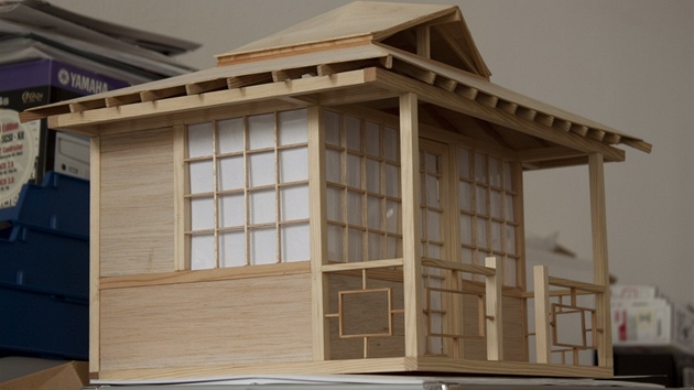 Model domku v mítku 1:10