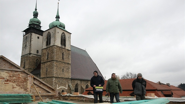 Kontrolní den na stee rekonstruované Základní umlecké koly na Masarykov