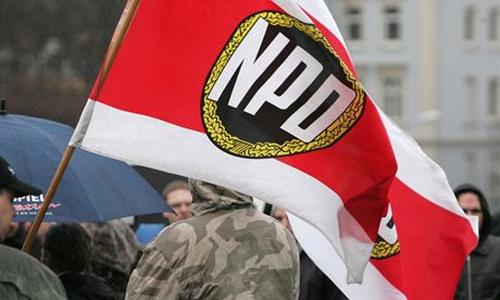 Krajn pravicová Národndemokratická strany Nmecka (NPD).