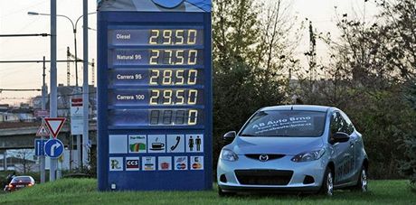 Ceny benzinu v Brn