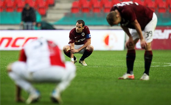 DVOUBODOVÁ ZTRÁTA. Fotbalisté Sparty po remíze se Slavií vdli, e dva body...