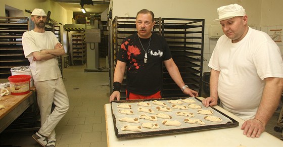 Majitel Dobanského pekaství Daniel Fonhauser (na snímku uprosted). 
