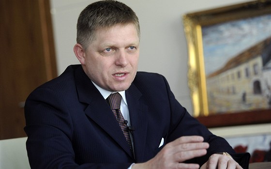 Nastupující slovenský premiér Robert Fico pi rozhovoru pro agenturu Reuters