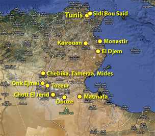 MAPA: Tunisko