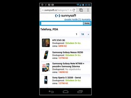 Sunnysoft mobiln verze