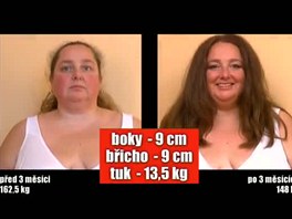 Po tech mscch se Zuzana zbavila 13,5 kilogramu tuku.