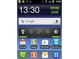 Samsung Galaxy Y (obrazovky systmu)