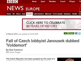 lnek o Romanu Janoukovi na serveru britsk BBC. (28.3. 2012)