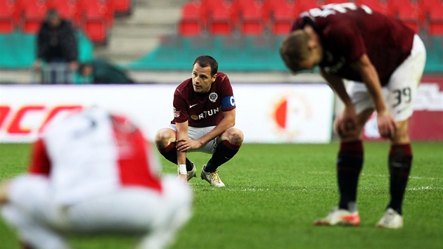 DVOUBODOVÁ ZTRÁTA. Fotbalisté Sparty po remíze se Slavií vdli, e dva body...