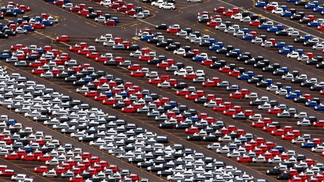 Letecký pohled na kolínskou automobilku TPCA Letecký pohled na kolínskou automobilku TPCA