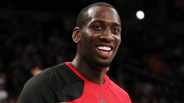 J. J. Hickson na tréninku Portlandu Trail Blazers.