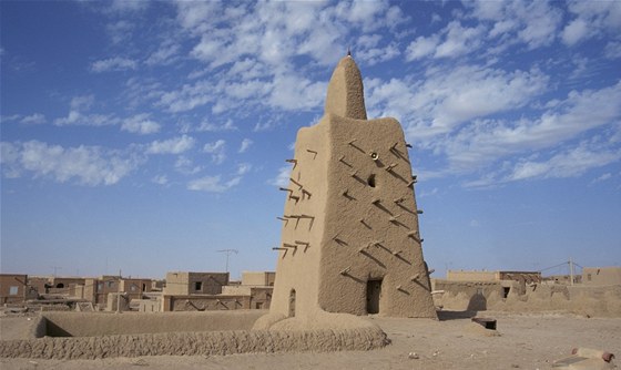 Jedna z meit prastarého msta Timbuktu, které leí na území dneního Mali.