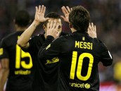 ZASE VHRA. Lionel Messi pomohl Barcelon k vtznmu obratu proti Zaragoze.