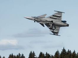 Cvien letoun Jas-39 Gripen ve vdskm Ronneby