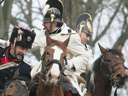 Historické jednotky pedvedly v josefovské pevnosti ukázku bitvy z roku 1864,...