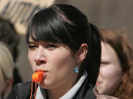 Místo parku parkovit, poadovali úastníci demonstrace v hradeckých...