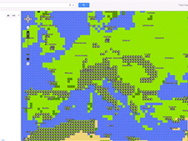 Google Mapy v zobrazen "Quest" pro 8bitov hern konzole