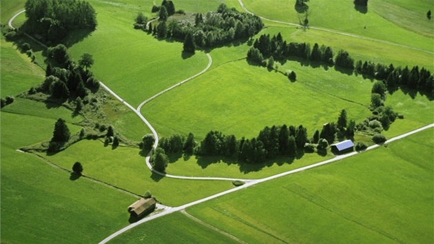 Bavorský venkov. Ilustraní foto