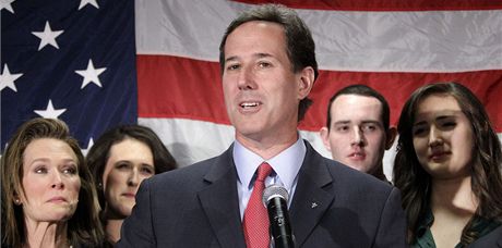 Rick Santorum vyhrál v sobotu primárky v Kansasu.