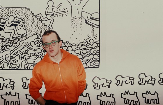Z výstavy Roberta Carritherse v praské Fotograf Gallery - Keith Haring