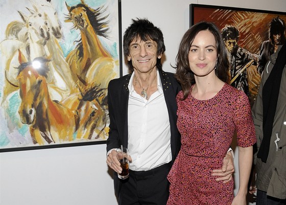 Ronnie Wood a jeho manelka Sally