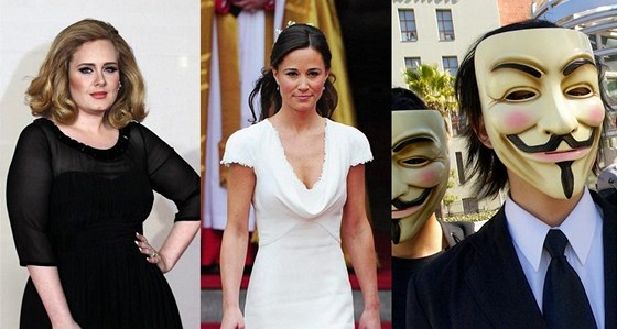 Adele, Pippa Middletonová a hackei z Anonymous patí podle magazínu Time k
