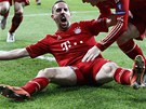 Bezmezná gólová radost mnichovského Ribéryho.