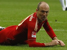 KAM PJDE? Arjen Robben z Bayernu Mnichov sleduje, jestli jeho stela zam do