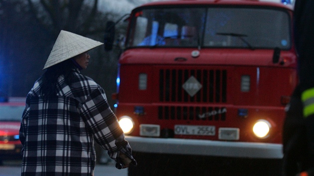 Por vietnamsk trnice v Hranin na Sokolovsku.