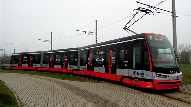 Tramvaj ForCity na testování v nmeckém mst Chemnitz