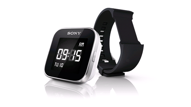Chytré hodinky Sony SmartWatch samozejm ukazují i správný as