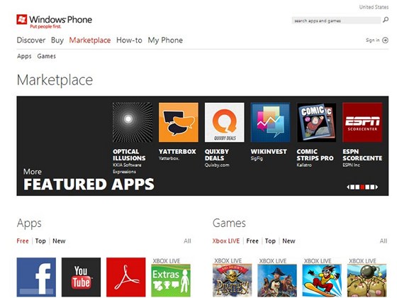 Windows Phone Marketplace