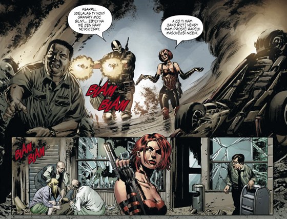 Ukázka z komiksu Captain America omnibus 2