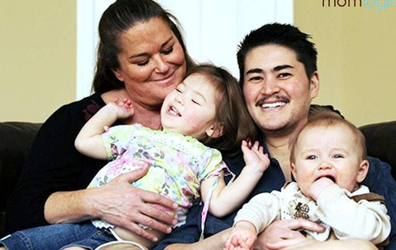 Thomas Beatie s rodinou