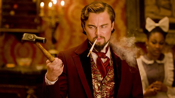 Leonardo DiCaprio ve filmu Nespoutaný Django z roku 2012