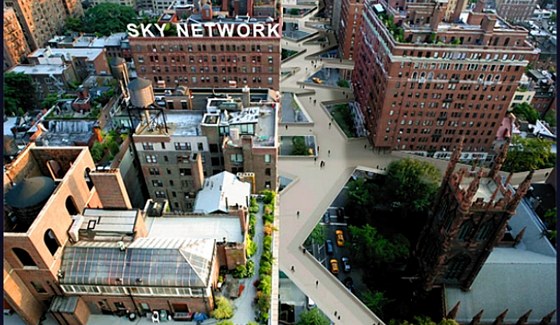 Architektonické studio Tiago Barros navrhuje v New Yorku systém most mezi