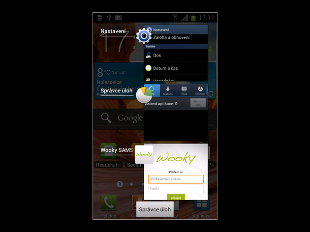 Smasung Galaxy SII s operaním systémem Android 4.0 