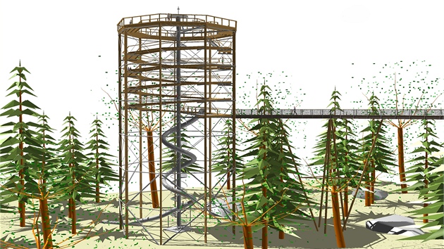 Lipno nad Vltavou. Českou stezku korunami stromů projektoval německý architekt... Lipno nad Vltavou. Českou stezku korunami stromů projektoval německý architekt...