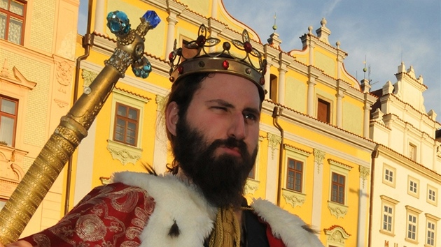 Král Majálesu Jan Fous Krmá. 