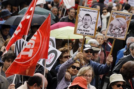 Obyvatelm Madridu se nelíbí zejména sílící krize v eurozón a vysoká úrove
