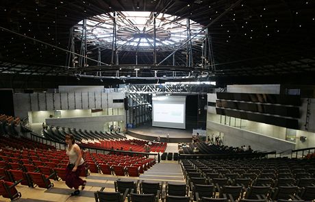 Unikátní sál bývalého plynojemu v Dolních Vítkovicích, kde se v pátek veer odehraje koncert svtoznámého Philipa Glasse.