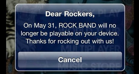 ROCK BAND na iOS koní.