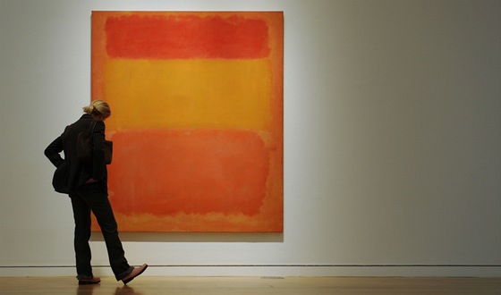 Mark Rothko - Orange, Red, Yellow (Oranová, ervená, lutá)