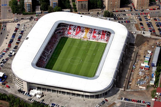 Slávistický stadion Eden v Praze