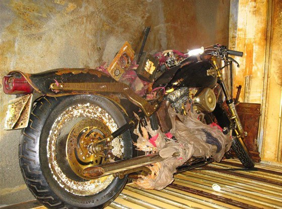 V Kanad nalezený Harley-Davidson, který do moe spláchlo japonské tsunami z...