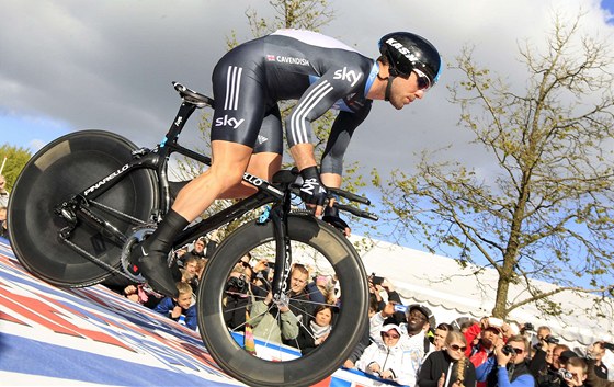 START GIRA. Britský cyklista Mark Cavendish na startu 1. etapy závodu Giro