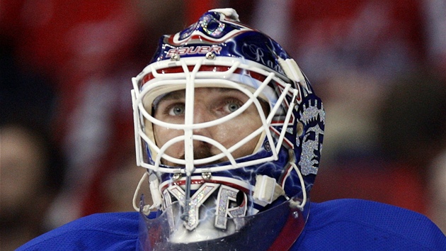 Branká Henrik Lundqvist z NY Rangers.