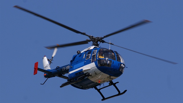 Vrtulník Bö 105CBS, který díve slouil u Policie R.