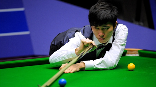Mistrovství světa ve snookeru v divadle Crucible v Sheffieldu. Cchao Jü-pcheng Mistrovství světa ve snookeru v divadle Crucible v Sheffieldu. Cchao Jü-pcheng